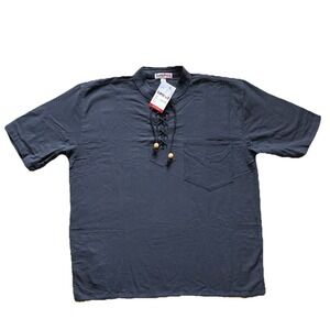 EzHippie Men's Gray Shirt 100% Cotton Size 3X Bohemian